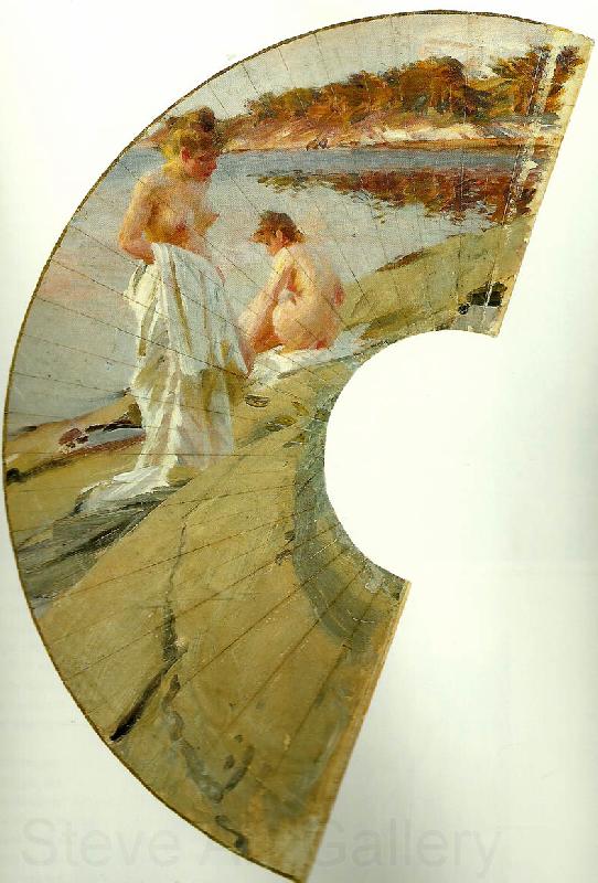 Anders Zorn les baigneuses Norge oil painting art